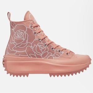 Converse run star hike sneakers. Pink